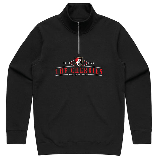 Peace Collective X AFCB Adults Vintage Quarter Zip - Black