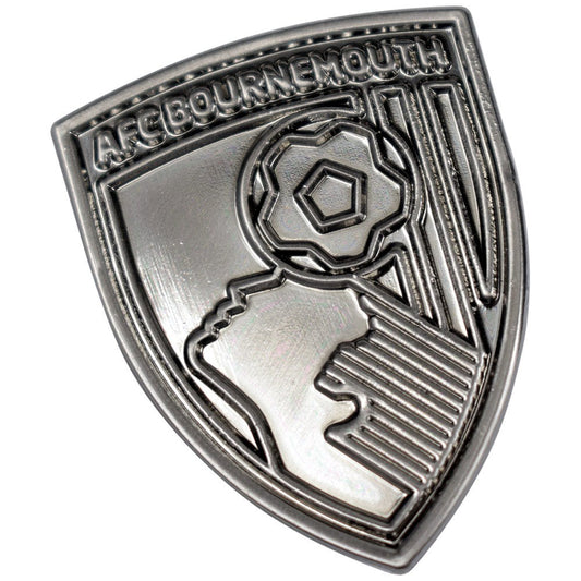 AFC Bournemouth Tonal Crest Pin Badge - Silver