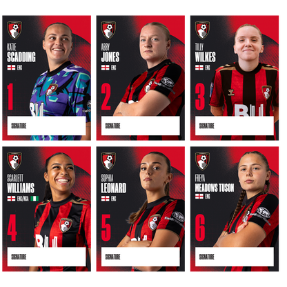 Womens Player Cards - 26/27 Season