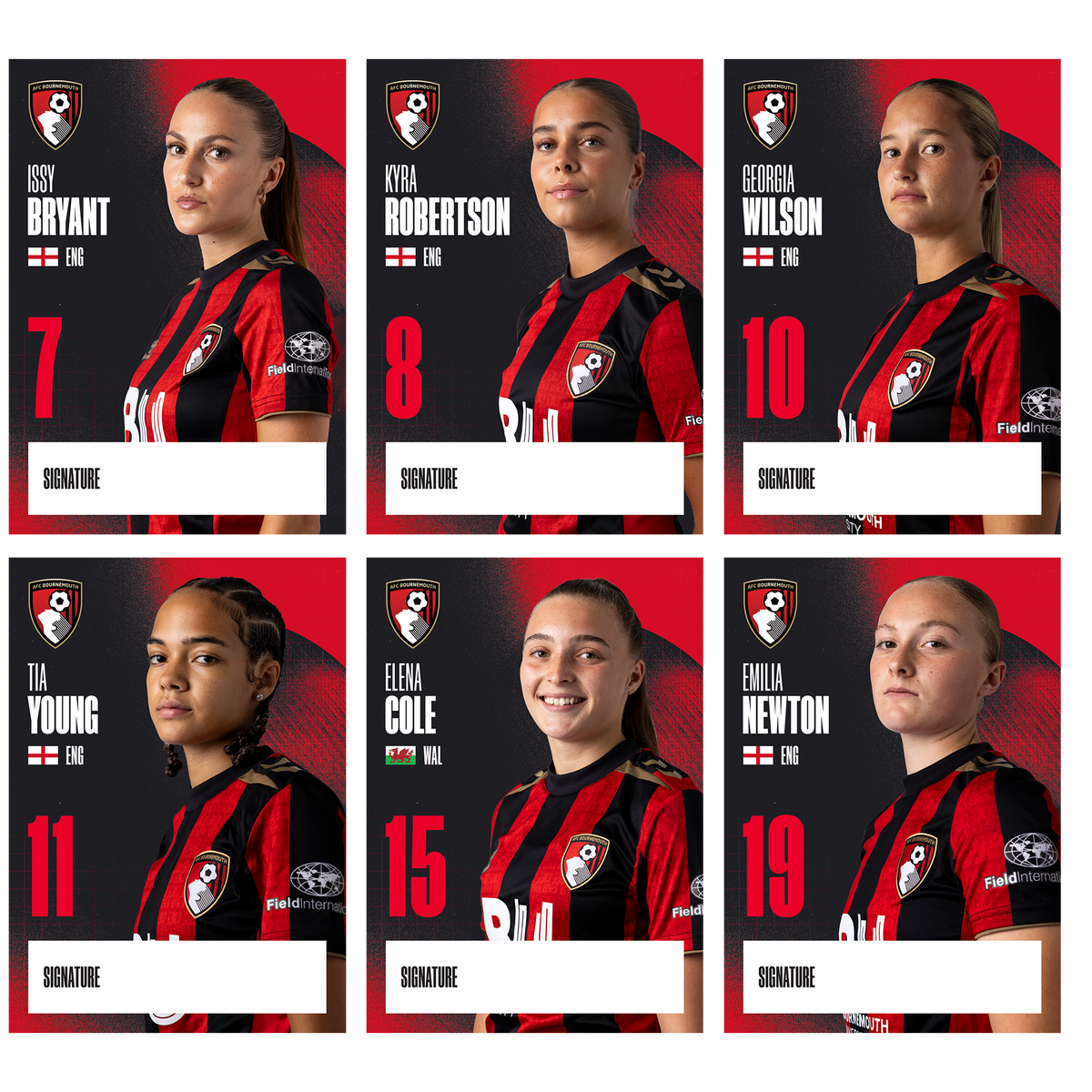 Womens Player Cards - 26/27 Season