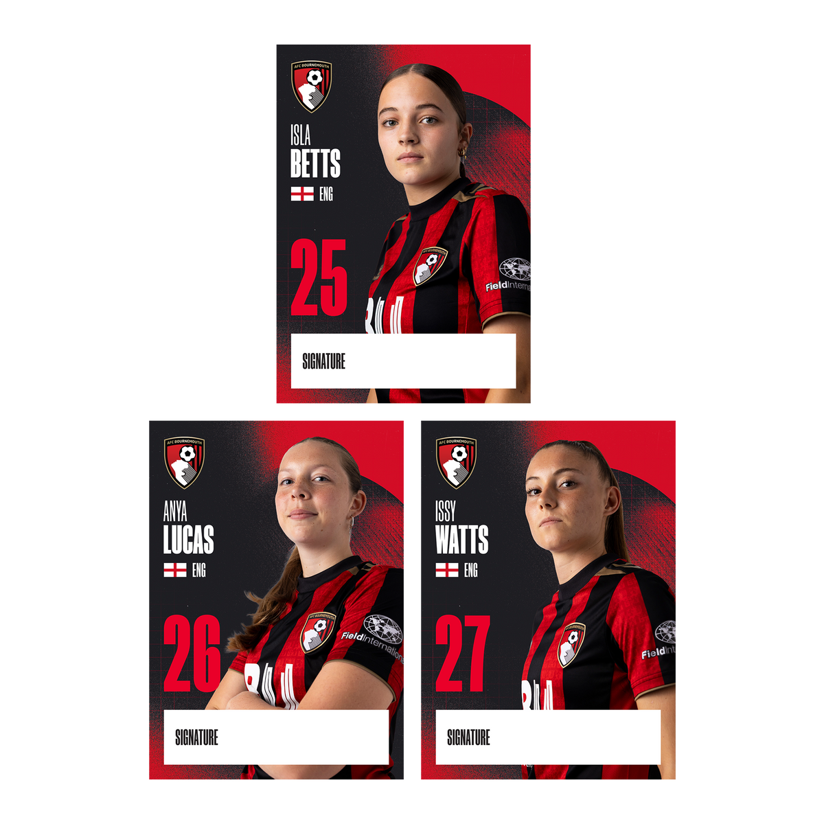 Womens Player Cards - 26/27 Season