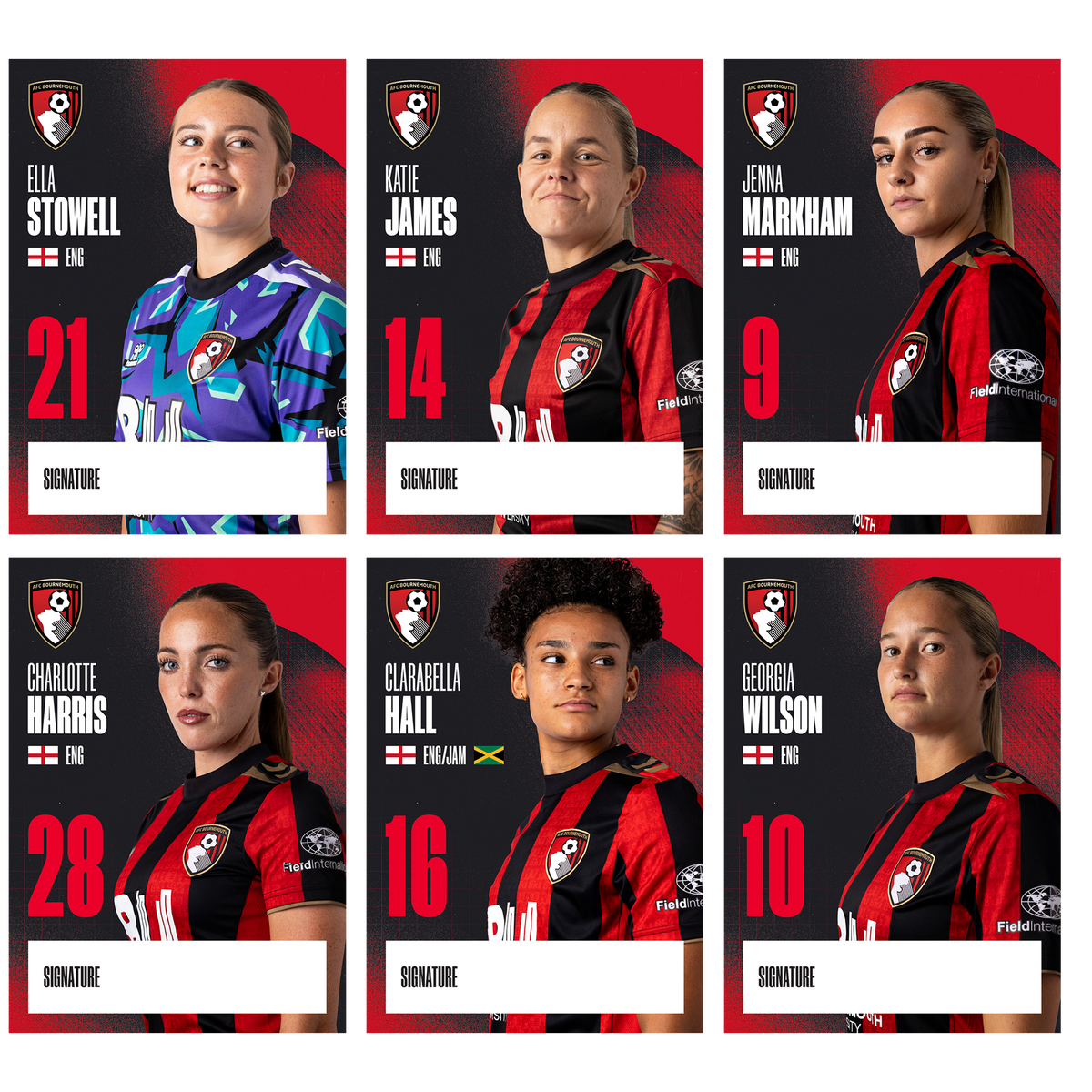 Womens Player Cards - 26/27 Season