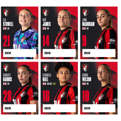 Womens Player Cards - 26/27 Season