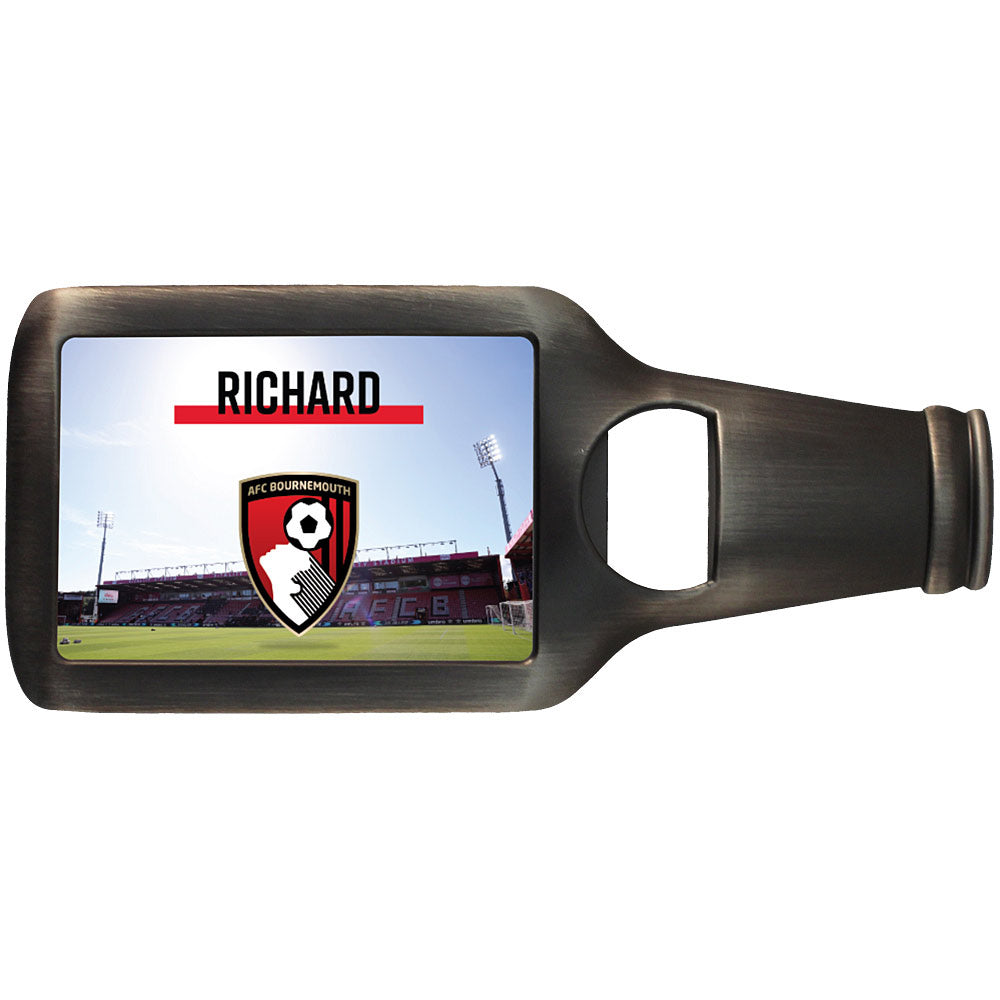 Personalised Bottle Opener Magnet - Daytime Pitch