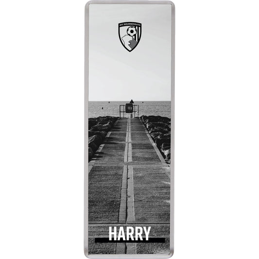 Personalised Fridge Magnet - Monochrome Jetty