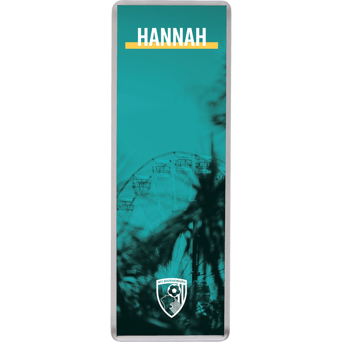 Personalised Fridge Magnet - Turquoise Wheel