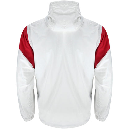 Premium Cherries Windbreaker Anorak - White / Black / Red