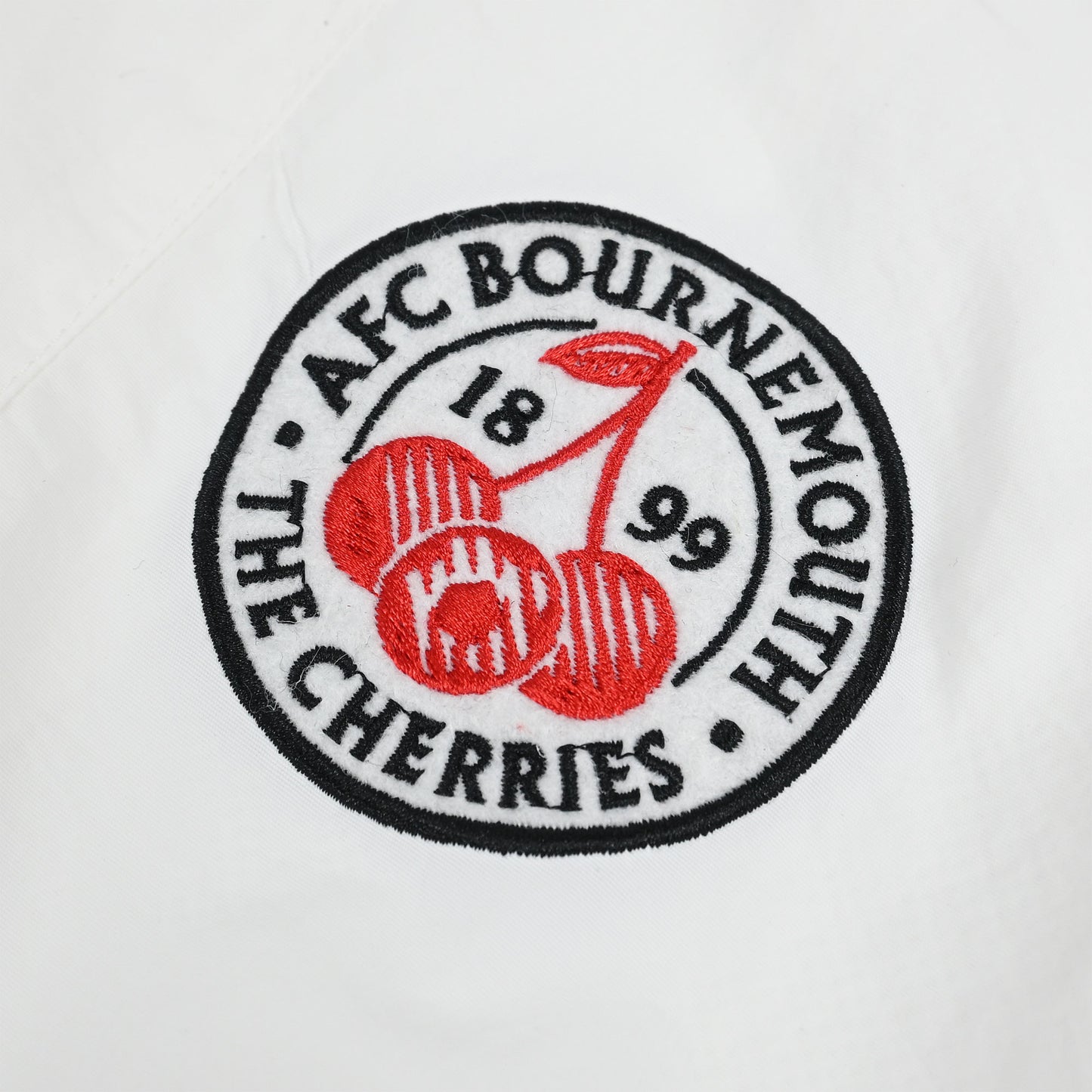 Premium Cherries Windbreaker Anorak - White / Black / Red