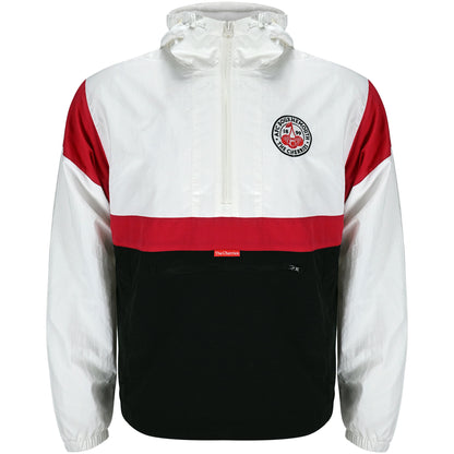 Premium Cherries Windbreaker Anorak - White / Black / Red