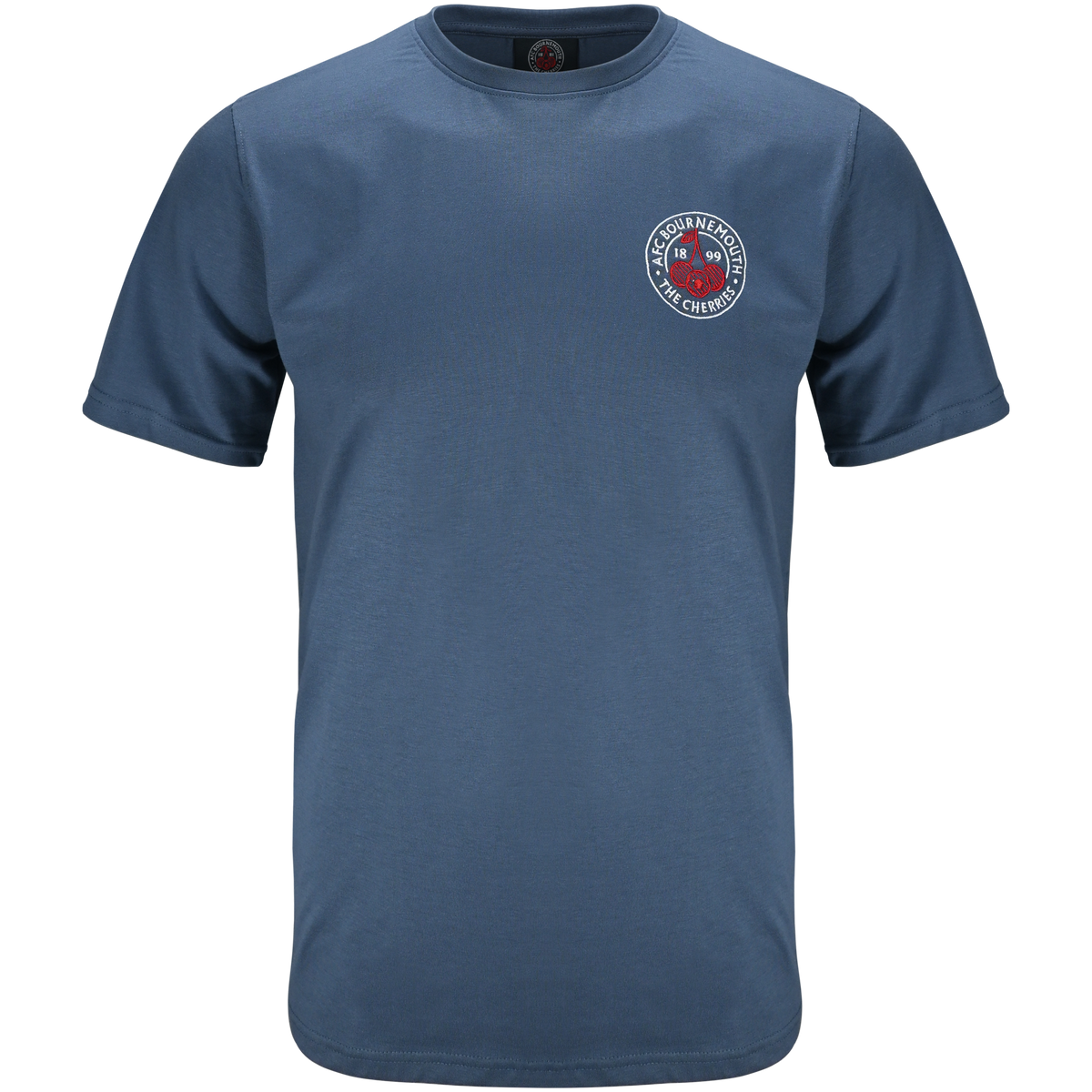 Premium Cherries Relaxed Tee - Oxford Blue