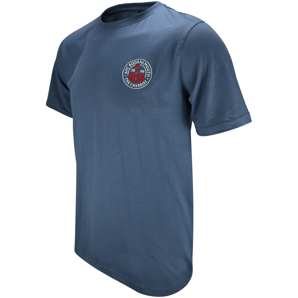 Premium Cherries Relaxed Tee - Oxford Blue