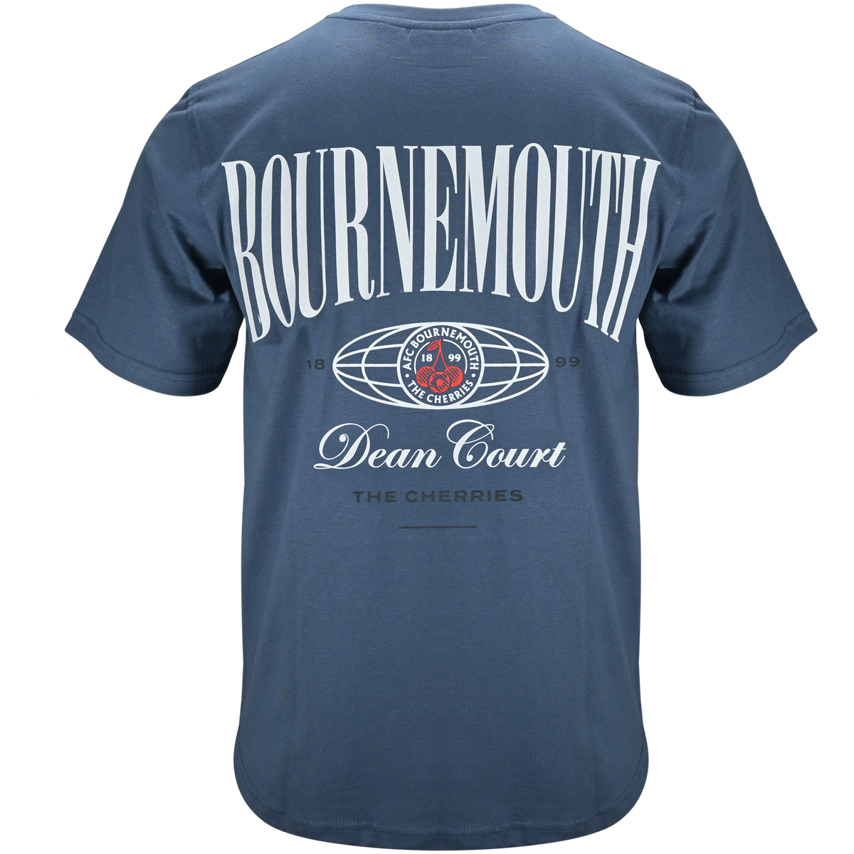 Premium Cherries Relaxed Tee - Oxford Blue