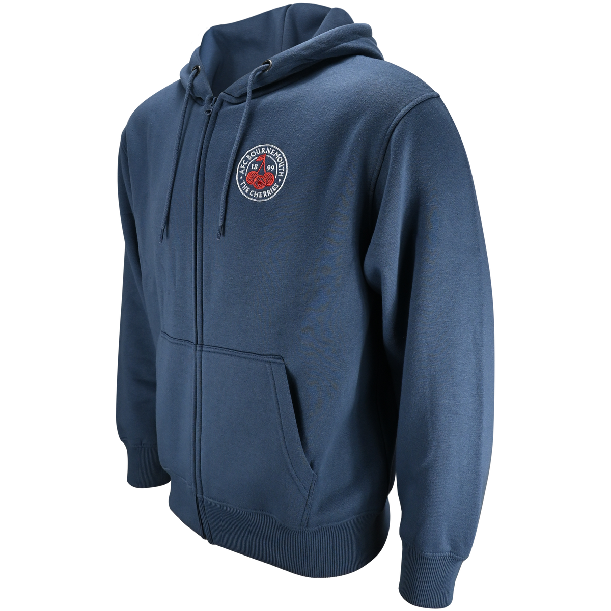 Premium Cherries Zip Hood - Oxford Blue