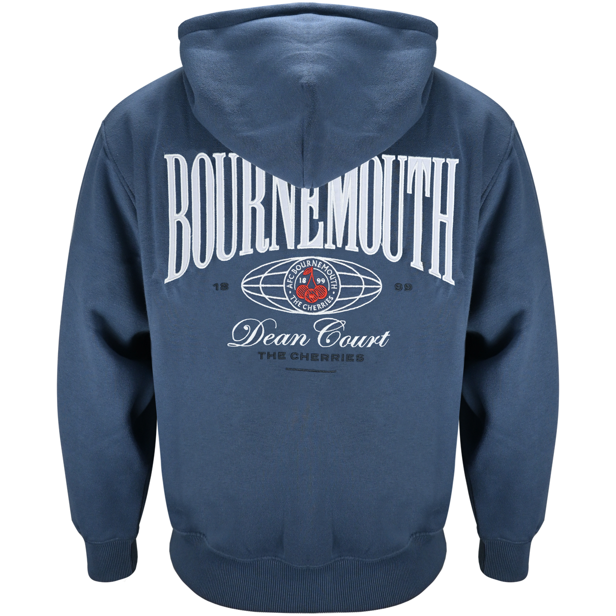 Premium Cherries Zip Hood - Oxford Blue