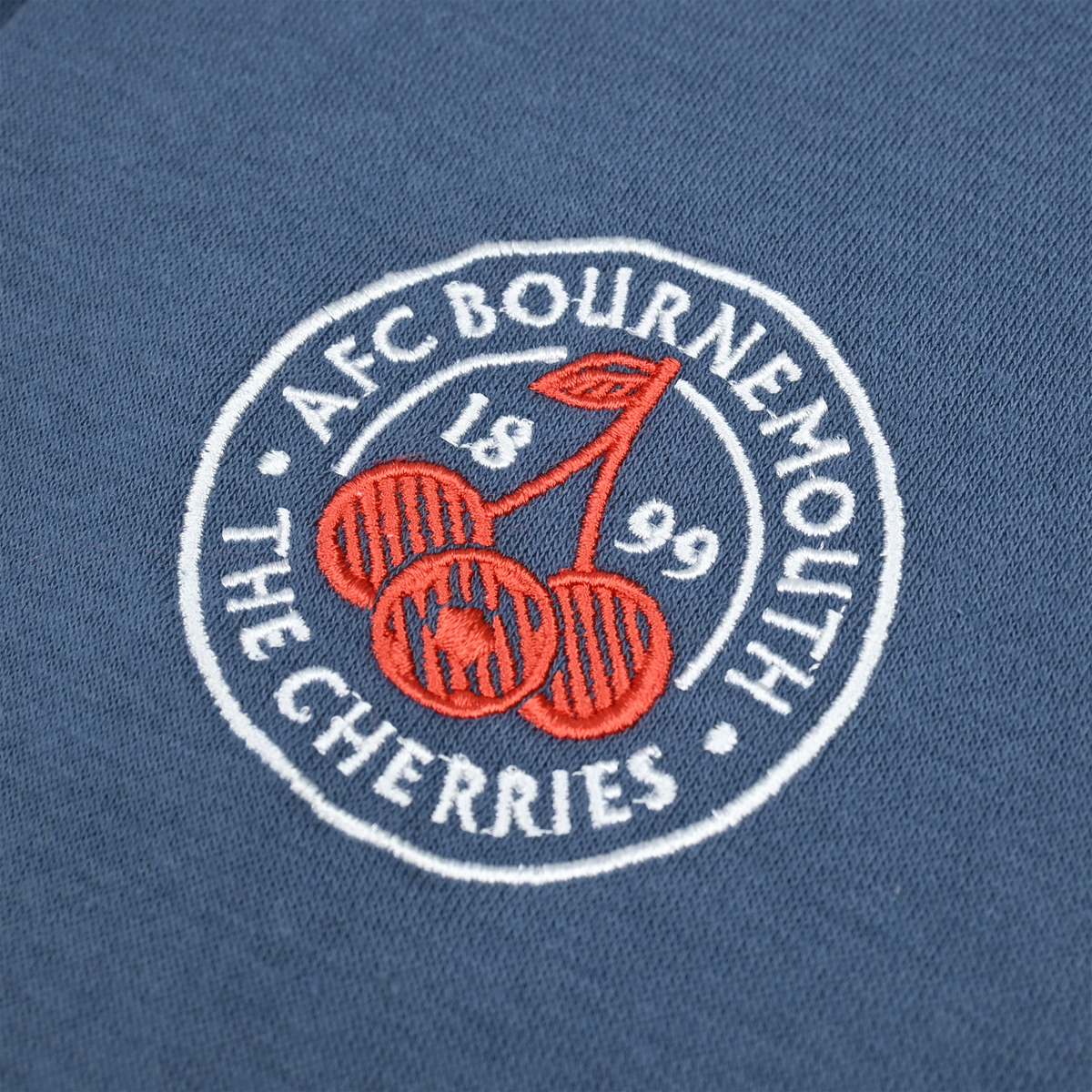 Premium Cherries Zip Hood - Oxford Blue