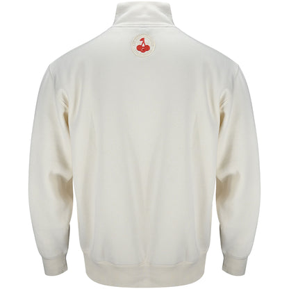 Premium Cherries 1/2 Zip Top - Off White