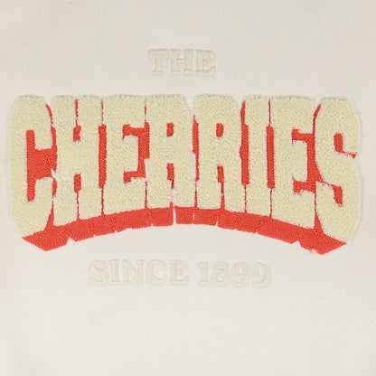 Premium Cherries 1/2 Zip Top - Off White