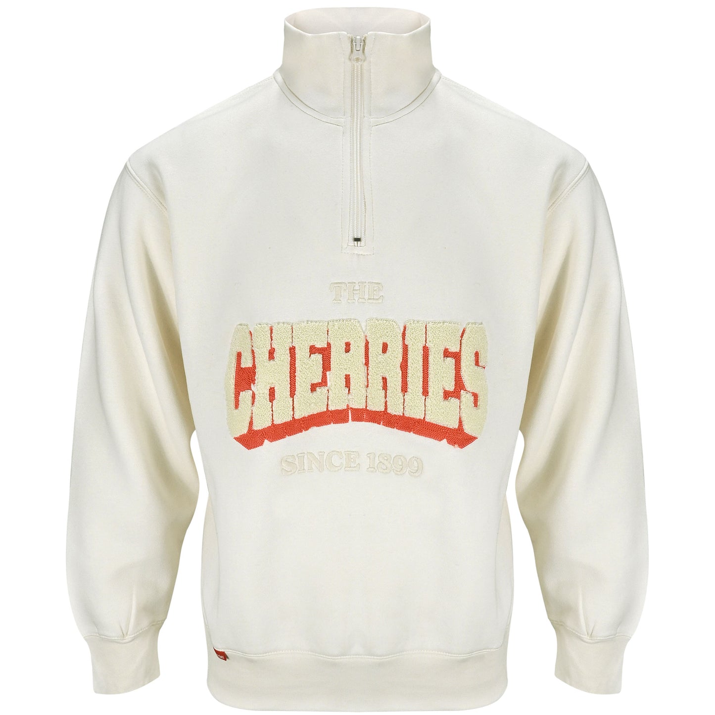 Premium Cherries 1/2 Zip Top - Off White