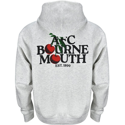 Premium Cherries Oversized Hood - Grey Marl