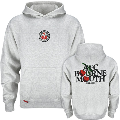Premium Cherries Oversized Hood - Grey Marl
