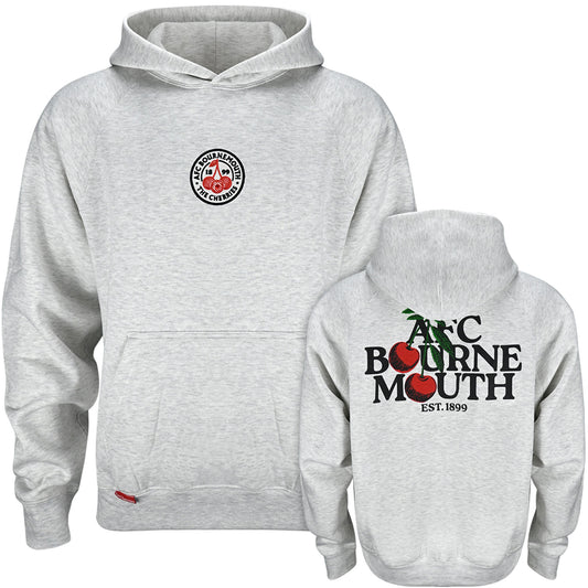 Premium Cherries Oversized Hood - Grey Marl