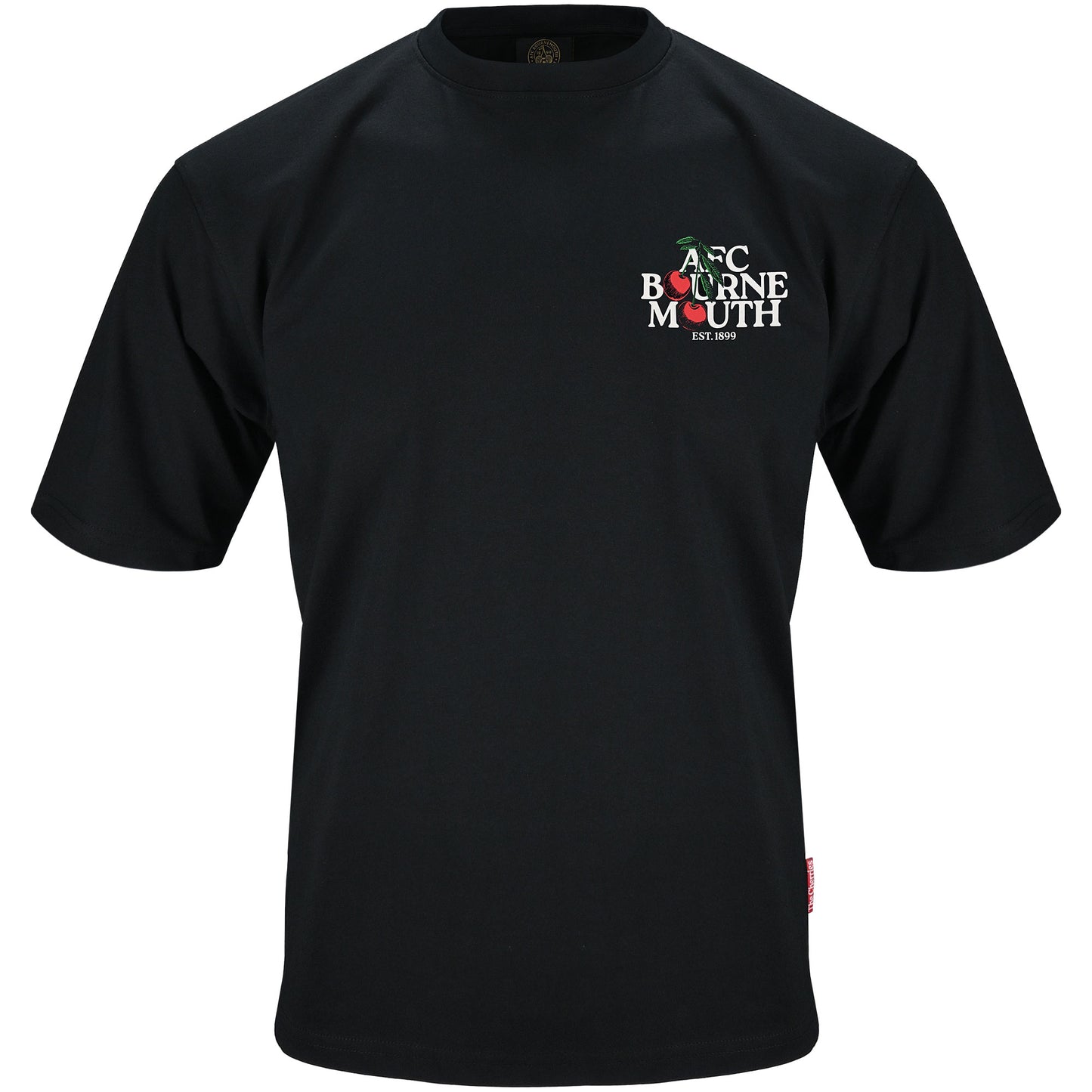 Premium Cherries Oversized Tee - Black
