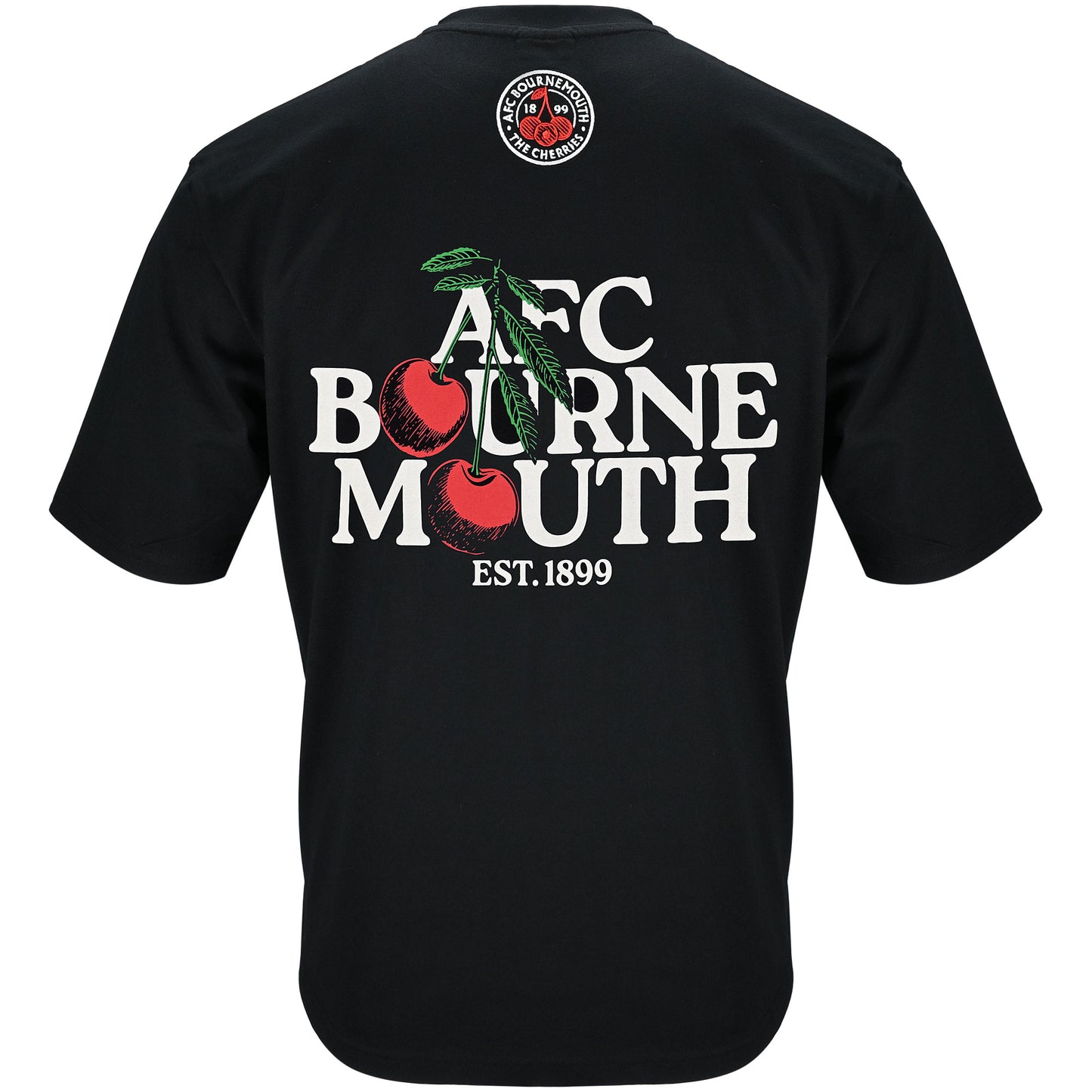 Premium Cherries Oversized Tee - Black