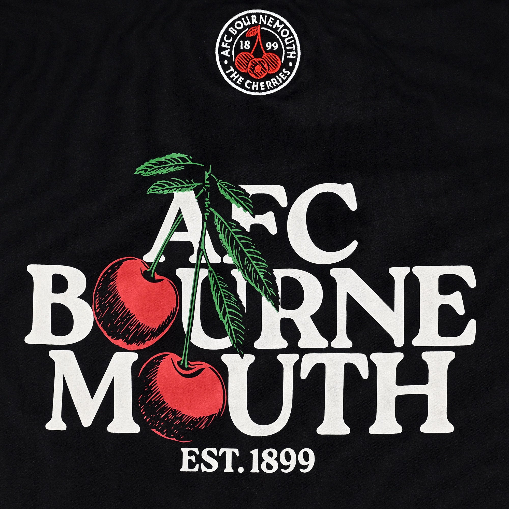 AFC Bournemouth Premium Cherries Oversized Tee - Black – AFC