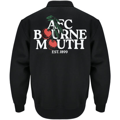 Premium Cherries Relaxed Sweat - Black