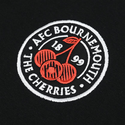 Premium Cherries Relaxed Sweat - Black