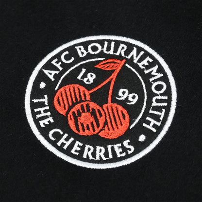 Premium Cherries Varsity Jacket - Black