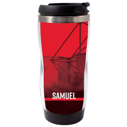 Personalised Travel Mug - Red Stadium