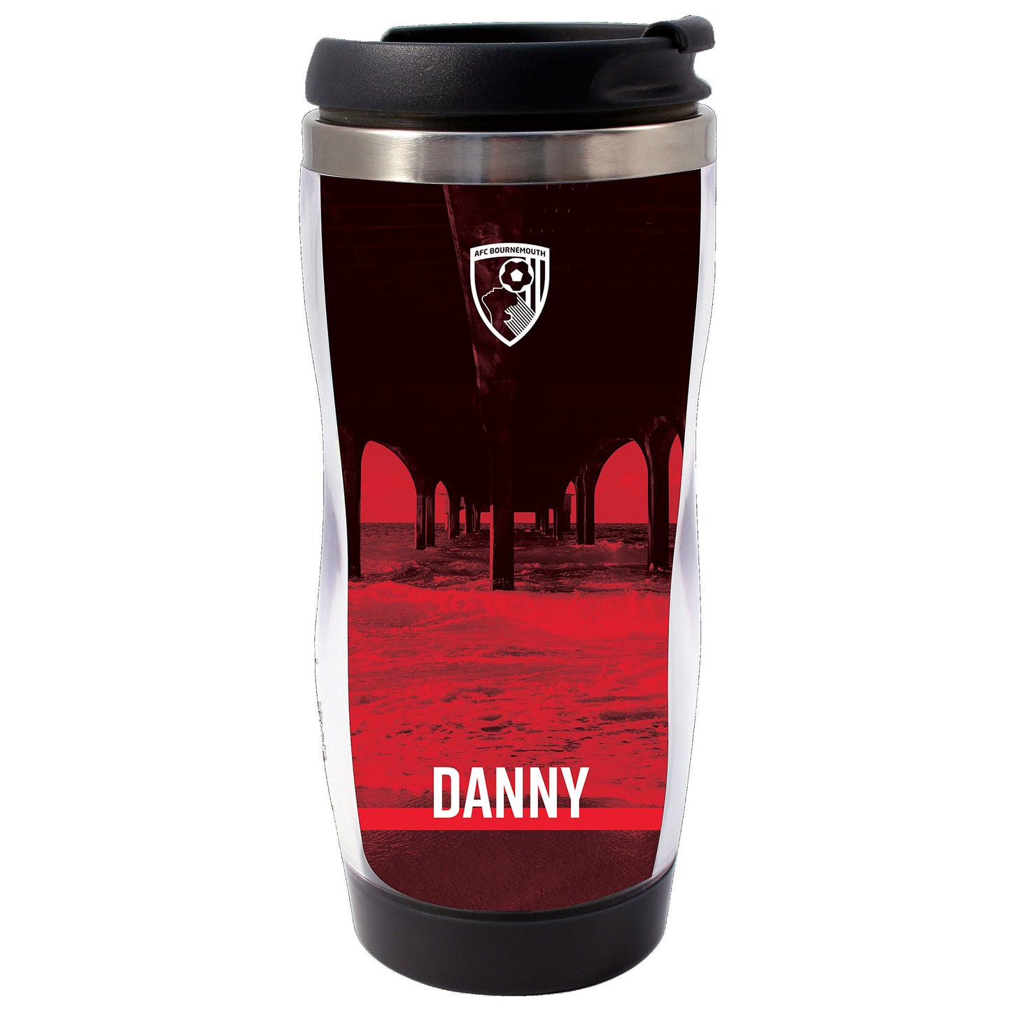 Personalised Travel Mug - Red Pier