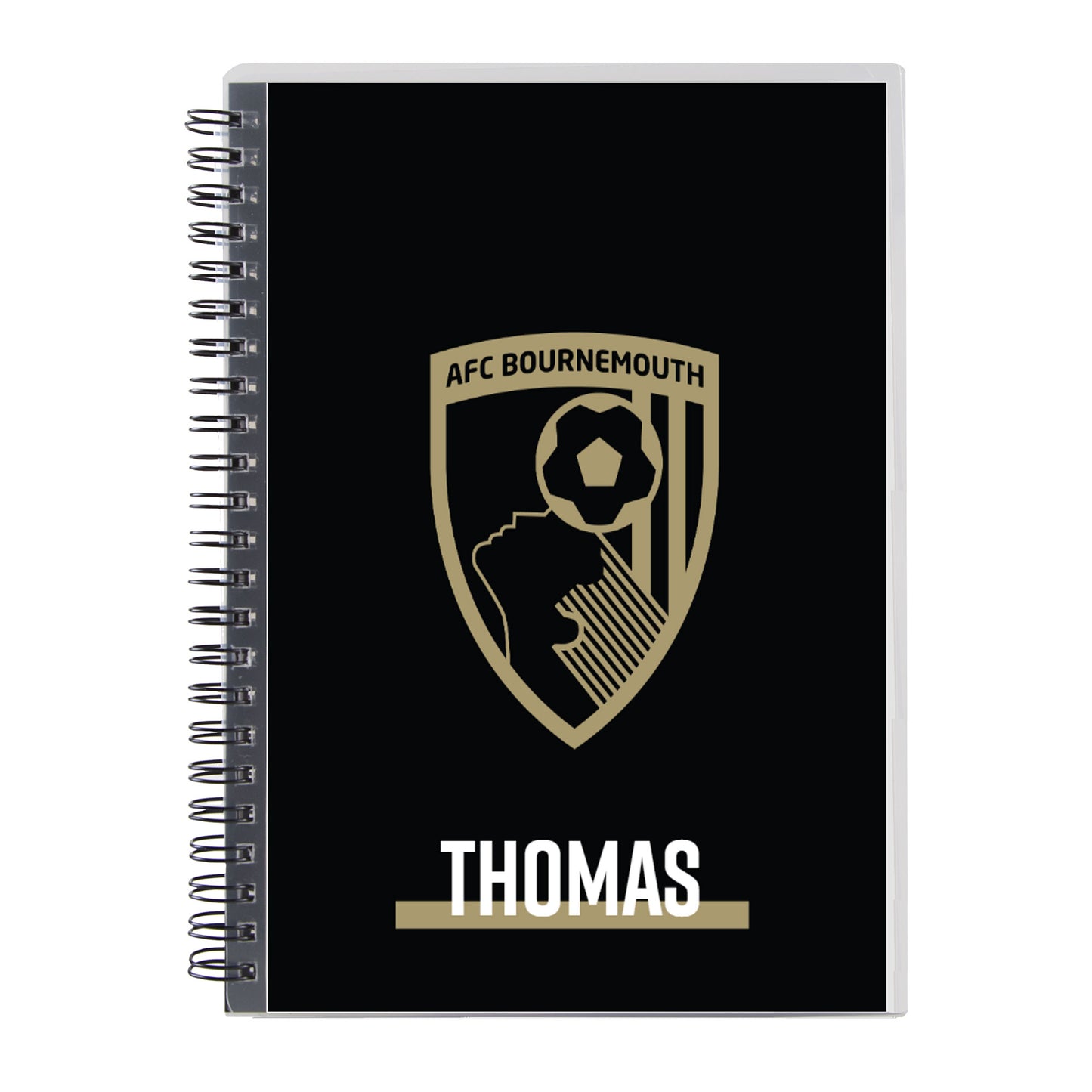 Personalised Notebook - Gold Crest