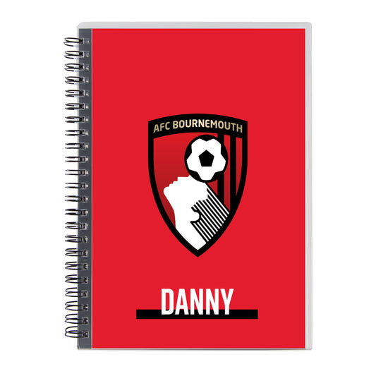 Personalised Notebook - Red Crest