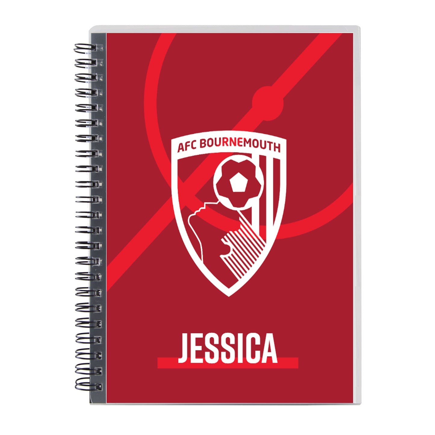 Personalised Notebook - White Crest