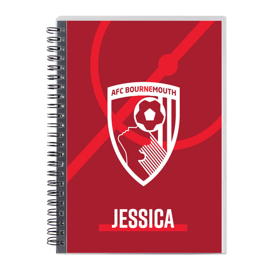 Personalised Notebook - White Crest