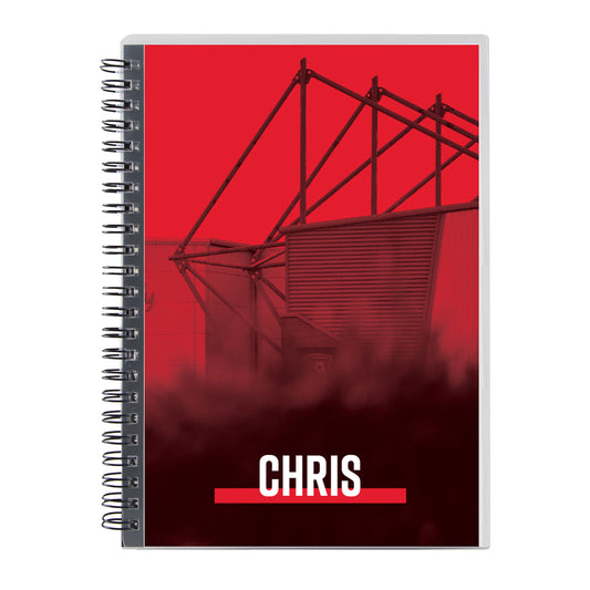 Personalised Notebook - Red Stadium