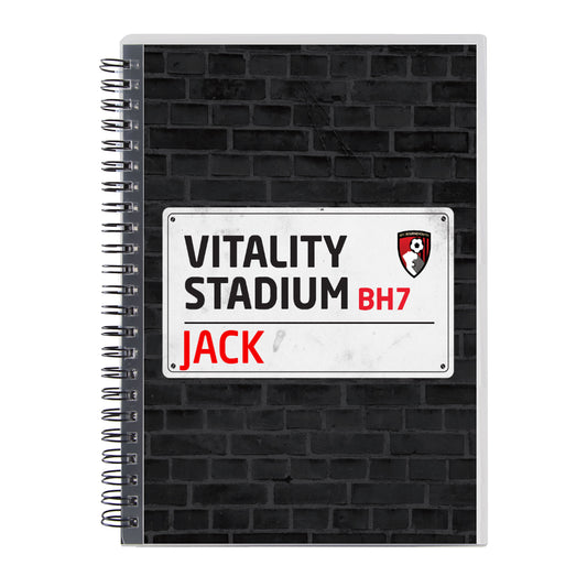 Personalised Notebook - Street Sign