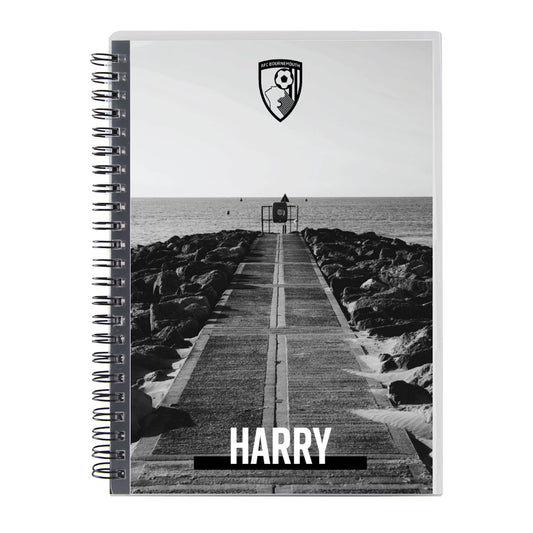 Personalised Notebook - Monochrome Jetty