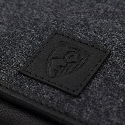 Herringbone Purse - Black / Grey