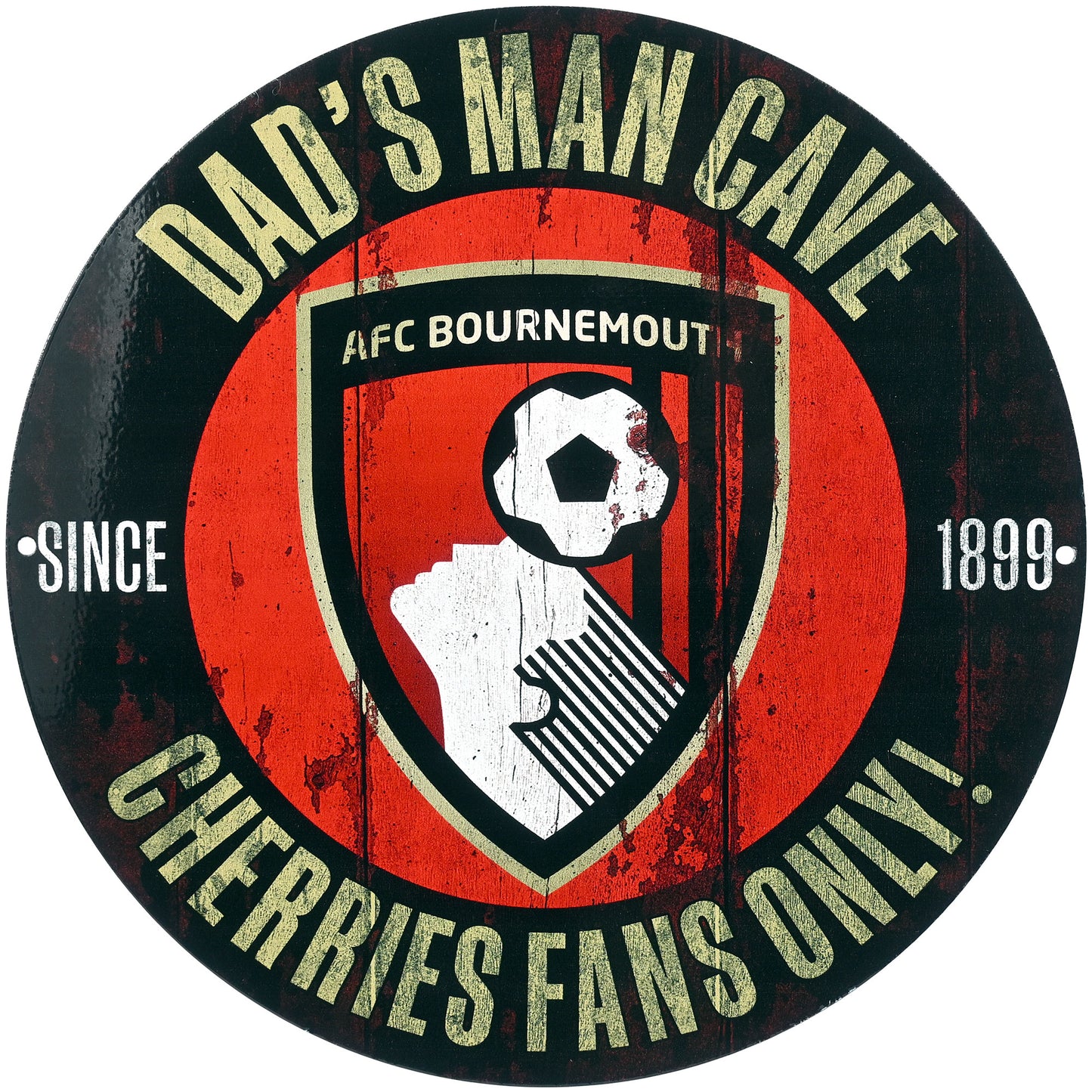 Dads Man Cave Metal Wall Sign