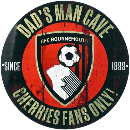 Dads Man Cave Metal Wall Sign