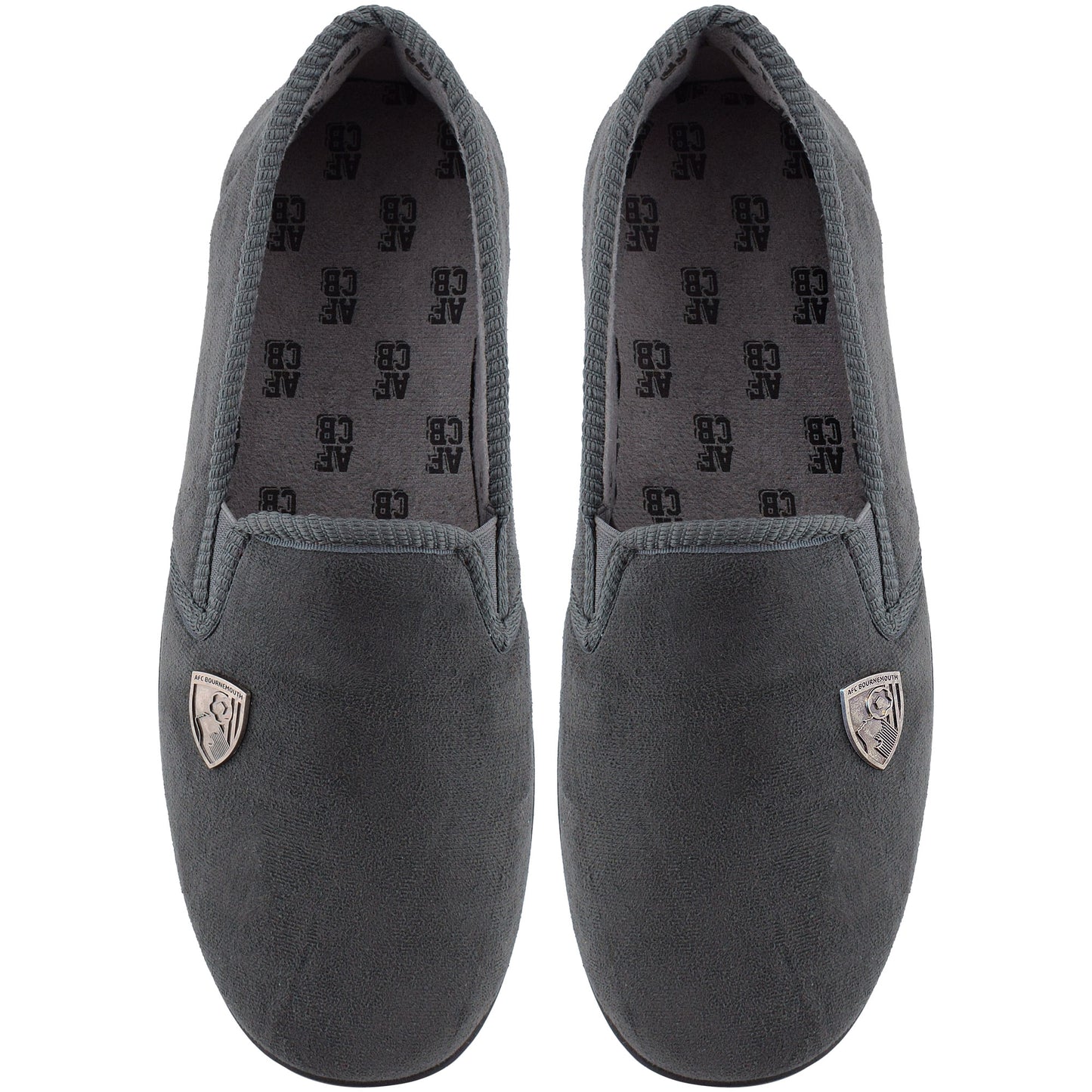Mens Mono Slippers - Grey