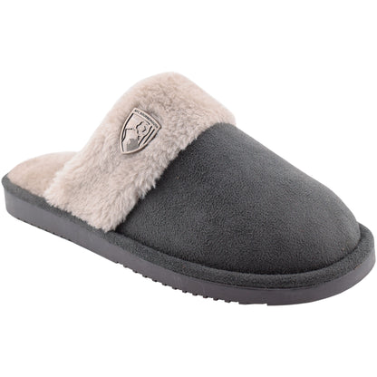 Womens Mule Slippers - Grey