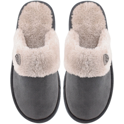 Womens Mule Slippers - Grey