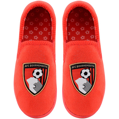 Kids Crest Slippers - Red