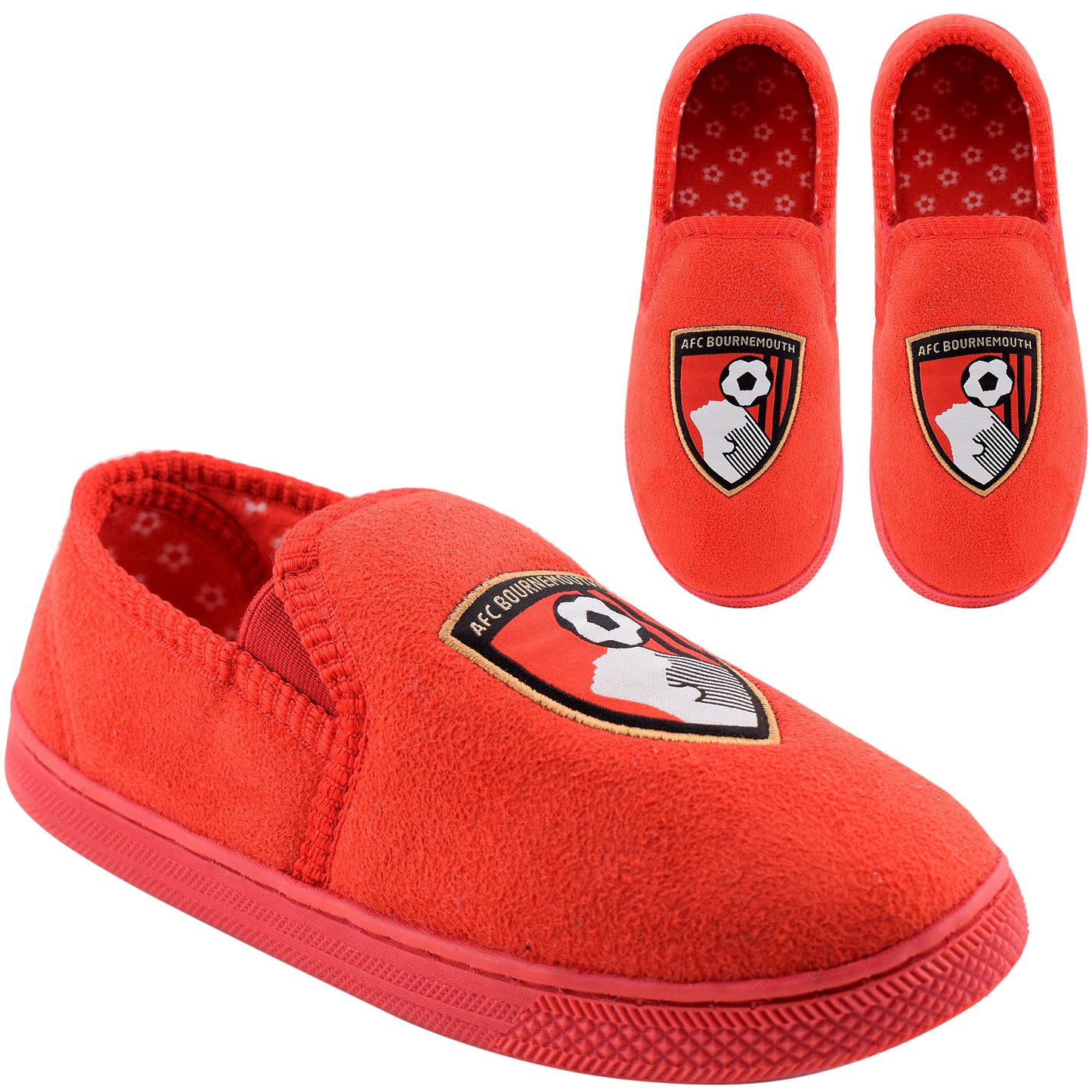 Kids Crest Slippers - Red