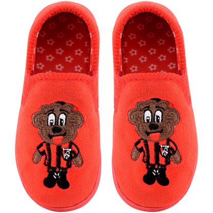 Toddlers Mascot Slippers - Red
