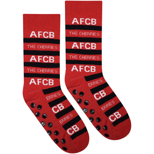 Adults Slipper Socks - Red / Black
